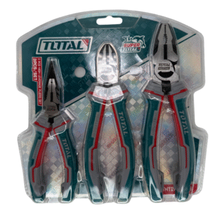 Kit de Alicates: Corta Frío y Pinza – 3 Piezas Industriales (8", 7" y 6") – Total Tools