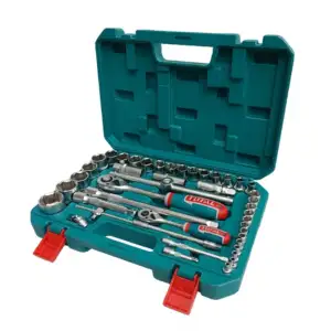 Juego de Llaves de Copa 44 Piezas, Cuadrante 1/4" y 1/2" – Total Tools